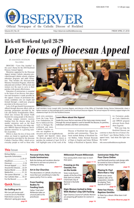 Kick-Off Weekend April 28-29 Love Focus of Diocesan Appeal