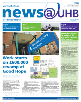 Work Starts on £600,000 Revamp at Good Hope