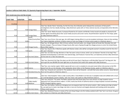 Southern California Public Radio- FCC Quarterly Programming Report July 1- September 30,2016 KPCC-KUOR-KJAI-KVLA-K227BX-K210AD S