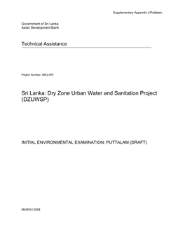 Dry Zone Urban Water Supply and Sanitation Project