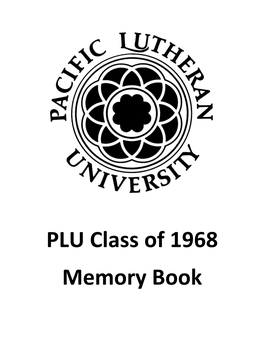 PLU Class of 1968 Memory Book