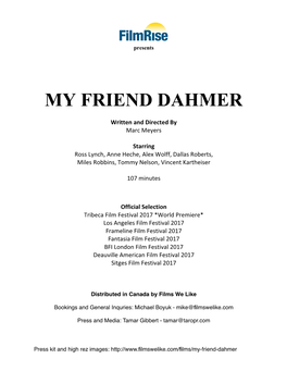 My Friend Dahmer