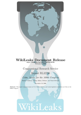 Wikileaks Document Release February 2, 2009