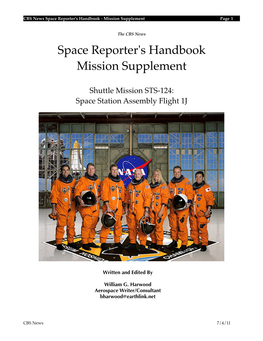 Space Reporter's Handbook Mission Supplement