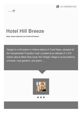 Hotel Hill Breeze