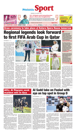 Regional Legends Look Forward to First FIFA Arab Cup in Qatar