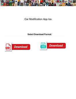 Car Modification App Ios