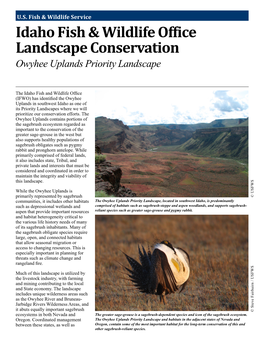 Idaho Fish & Wildlife Office Landscape Conservation