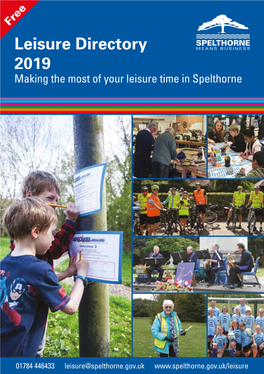 Leisure Directory 2019 Making the Most of Your Leisure Time in Spelthorne