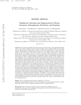 Arxiv:1512.05372V2 [Cond-Mat.Mtrl-Sci] 16 Jan 2016