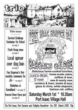 Local Uproar Over Dog Ban See Page 7