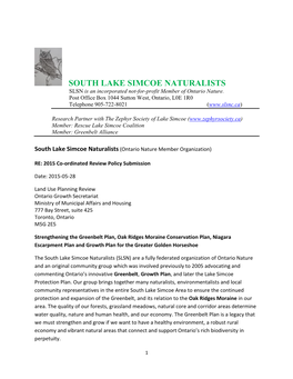 SLSN Greenbelt Submission May 28 2015