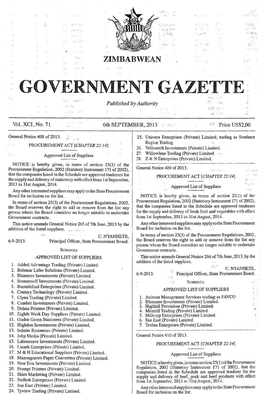 Govern Ent Gazette