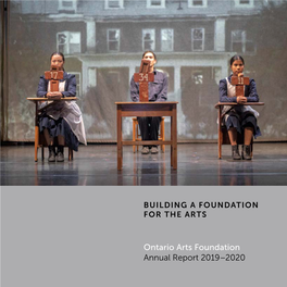 Ontario Arts Foundation Annual Report 2019–2020