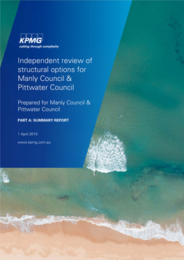 Independent Review of Structural Options for Manly Council & Pittwater Council
