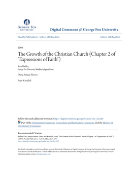 The Growth of the Christian Church (Chapter 2 of 