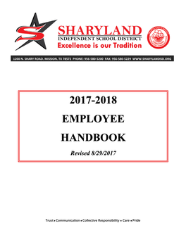 2017-2018 Employee Handbook