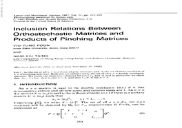 Inclusion Relations Between Orthostochastic Matrices And