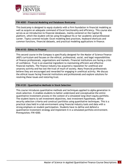 FIN 4000 - Financial Modeling and Databases Bootcamp