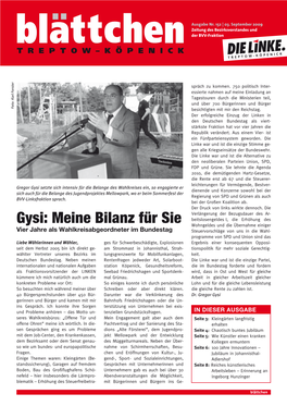 Gysi: Meine Bilanz Für