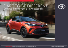 With Genuine Toyota C-Hr Accessories