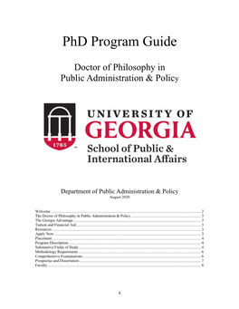 Download the Ph.D Program Guide