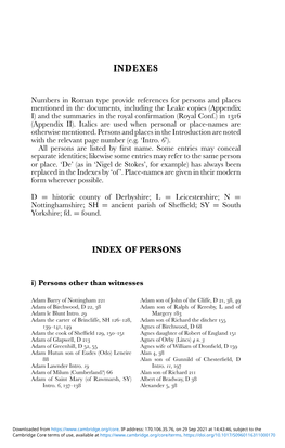 Indexes Index of Persons