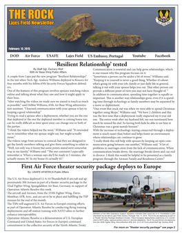 THE ROCK Lajes Field Newsletter