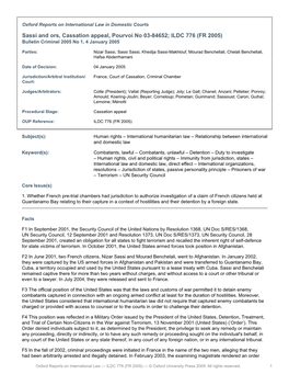 Sassi and Ors, Cassation Appeal, Pourvoi No 03-84652; ILDC 776 (FR 2005) Bulletin Criminel 2005 No 1, 4 January 2005