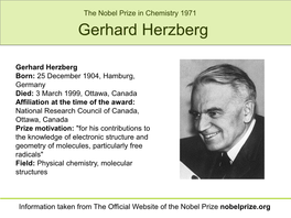 Gerhard Herzberg