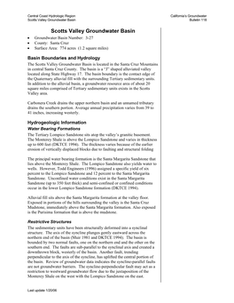 B118 Basin Boundary Description 2003