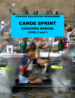 CANOE SPRINT COACHING MANUAL LEVEL 2 and 3