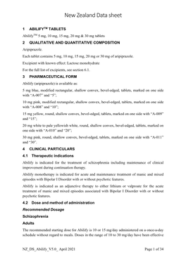 New Zealand Data Sheet