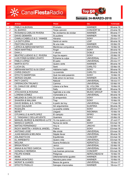 Semana 24-MARZO-2018