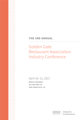 Golden Gate Restaurant Association Industry Conference