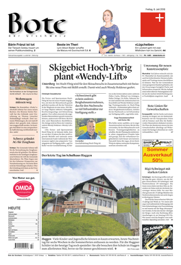 Skigebiethoch-Ybrig Plant«Wendy-Lift»