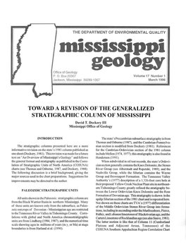 Mississippi Geology, V