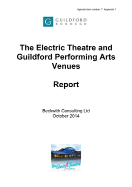 The Electric Theatre and Guildford Performing Arts Venues