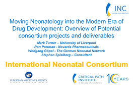 Moving Neonatology Into the Modern Era of Drug Development