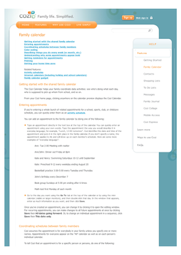 Cozi Calendar Helps Your Family Coordinate Daily Activities: See Who's Doing What Each Day, Who Is Supposed to Pick up Whom from School, and So On