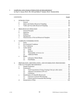 SAMPLING and CHARACTERIZATION of BIOAEROSOLS‡ by Paul A