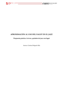 Aproximación Al Uso Del Fagot En El Jazz