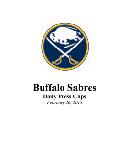 Daily Press Clips February 26, 2015