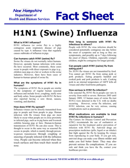 H1N1 Influenza Fact Sheet