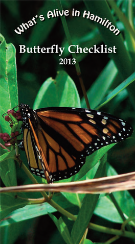 Butterfly Checklist 2013 Date Or Location of Observation ABCD