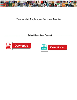 Yahoo Mail Application for Java Mobile