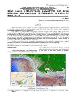 Using Lame's Petrophysical Parameters for Fluid Detection and Lithology Determination in Parts of Niger Delta