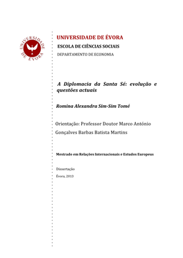 A Diplomacia Da Santa Sé ( Final Após Defesa).Pdf