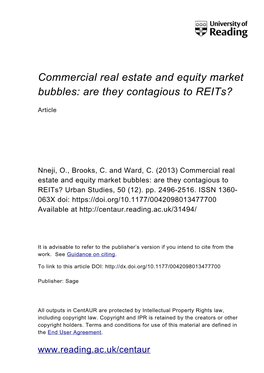 Housing and Equity Bubbles