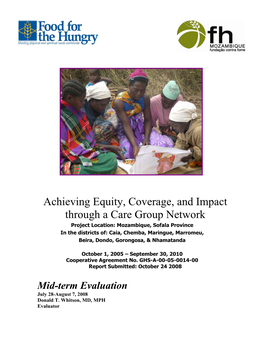 Achieving Equity, Coverage, and Impact Through a Care Group Network